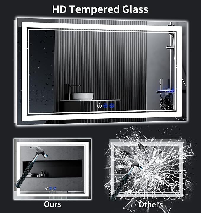 72"x36" LED Bathroom Mirror - Image 5