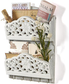 Key and Mail Holder for Wall, 2-Slot Mail Organizer Wall Mount - Image 8