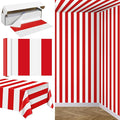 Kochorie 100 Ft x 54 Inch Red & White Striped Tablecloth Roll by Kochorie