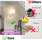 YHCDLAMP Battery Operated Wall Sconce Set of 2, Rechargeable Wall Sconce - Image 6