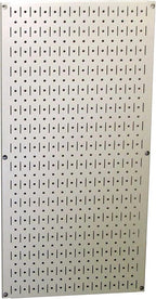 Wall Control Pegboard 32in x 16in Beige Metal Pegboard Tool Board Panel by Wall+Control