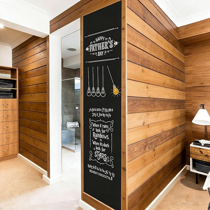 Chalkboard Wallpaper Peel and Stick, Self Adhesive Blackboard Wall Decals - Image 4