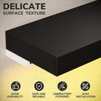BAMEOS Floating Shelves with LED Light, Wall Mounted Wooden Shelves with - Image 8