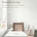 Heroad Boho Peel and Stick Wallpaper Modern Floral Wall Paper Neutral Beige - Image 4