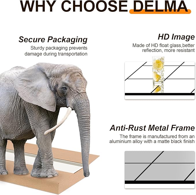 Delma Full Length Mirror, Wall Mounted, Hanging or Leaning - Image 5