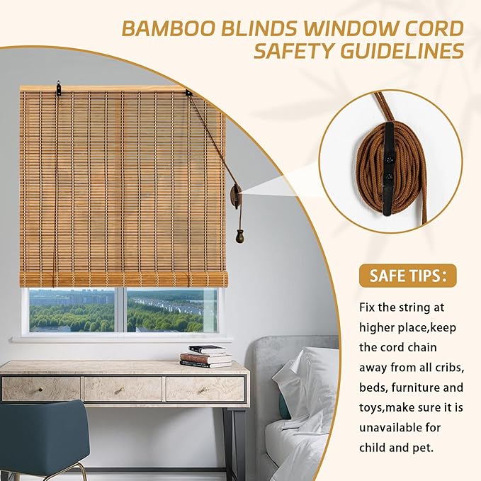 Bamboo Roller Shade - Image 5