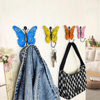 4 Pcs Butterfly Coat Hooks, Towel Wall Hooks Hanging, Room Wall Decoration - Image 3