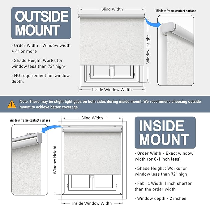 Cordless Roller Shades Blackout Blinds - Image 6