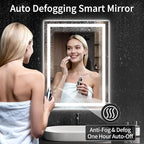 LED Bathroom Mirrors 28"x32" Bathroom Mirror - Image 3
