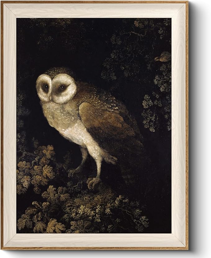 VIYYIEA Framed Wall Art for Living Room, Owl Canvas Prints, Vintage Home Decor by VIYYIEAART