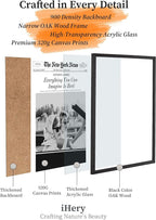 iHery Small Premium Natural Black OAK Wood 8x10in Everything You Can Imagine Is - Image 5