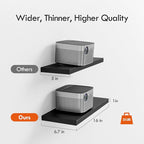 YUFLINX 16’’Black Floating Shelves - Image 3