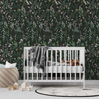 JiffDiff Floral Wallpaper Peel and Stick Farm Floral 472" x 17.3" Wildwood Wall - Image 3