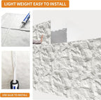 3D Faux Stone Wall Panels, Lightweight & Waterproof Accent Marble Rock Skin - Image 4