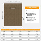 HOMEDEMO Outdoor Roller Shades for Patio, Sun Roller Shade Cloth Roll Blinds - Image 5