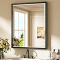 Keonjinn 30" x 36" Black Bathroom Vanity Mirror, Brushed Black Mirrors by Keonjinn