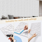 Heikki 30 Pack 3D Wall Panel for Interior Wall Décor, PVC Flower Textured Wall - Image 3