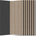 RITOLLO 8 Packs Acoustic Panel 47.2"×23.6" Sound Absorbing Slat Wall Panels by Ritollo