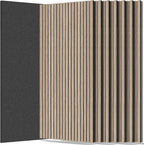RITOLLO 8 Packs Acoustic Panel 47.2"×23.6" Sound Absorbing Slat Wall Panels by Ritollo
