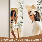 Delma Full Length Mirror, Wall Mounted, Freestanding or Leaning, Rounded - Image 4