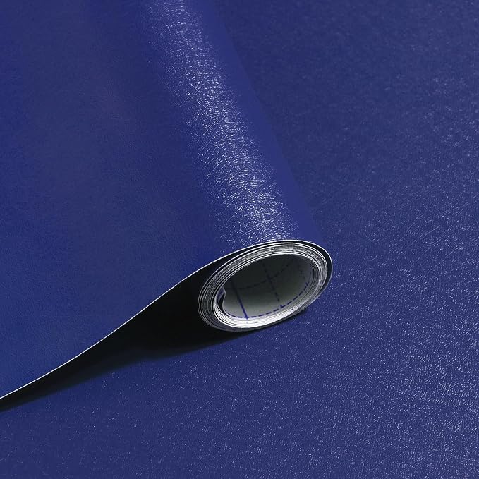 Safiyya Peel and Stick Wallpaper Navy Blue Contact Paper Wall Paper Self by SAFIYYA