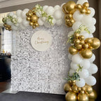 COKAOBE Mirror White Shimmer Wall Backdrop, Photo Backdrops - Image 5