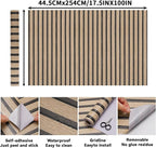 Brown Wood Slat Peel and Stick Wallpaper - Image 2