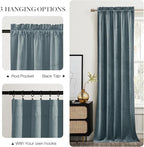 NICETOWN Stone Blue Room Darkening Curtains - Image 5
