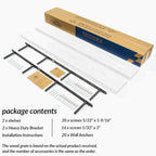60 inch White Floating Shelves for Wall 8 -inch deep Set of 2, Heavy Duty Solid - Image 7
