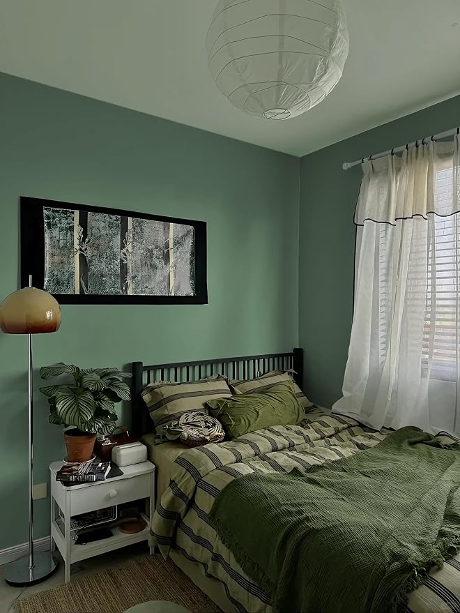 Dimoon 78.7''x17.7'' Green Peel and Stick Wallpaper Contact Paper Modern Self - Image 7