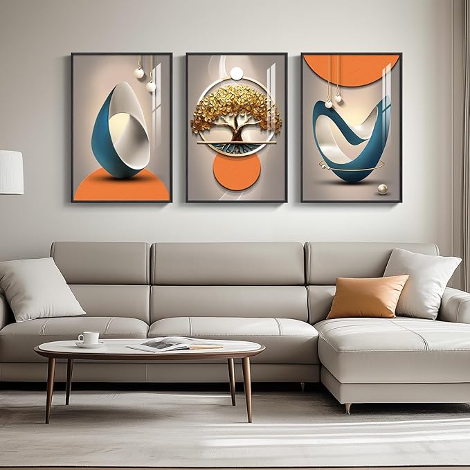Framed Modern Luxury Large Wall Art - Image 2
