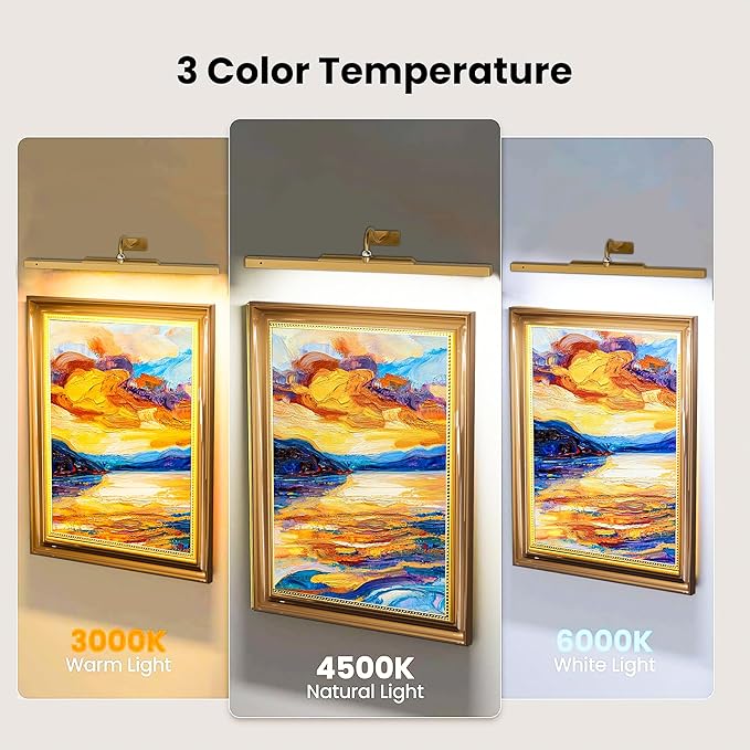 3 Pack Picture Lights Battery Operated 6000mAh - Image 3