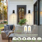 Lomoky Plug in Wall Sconces Set of 2, Dimmable Wall Lights - Image 6