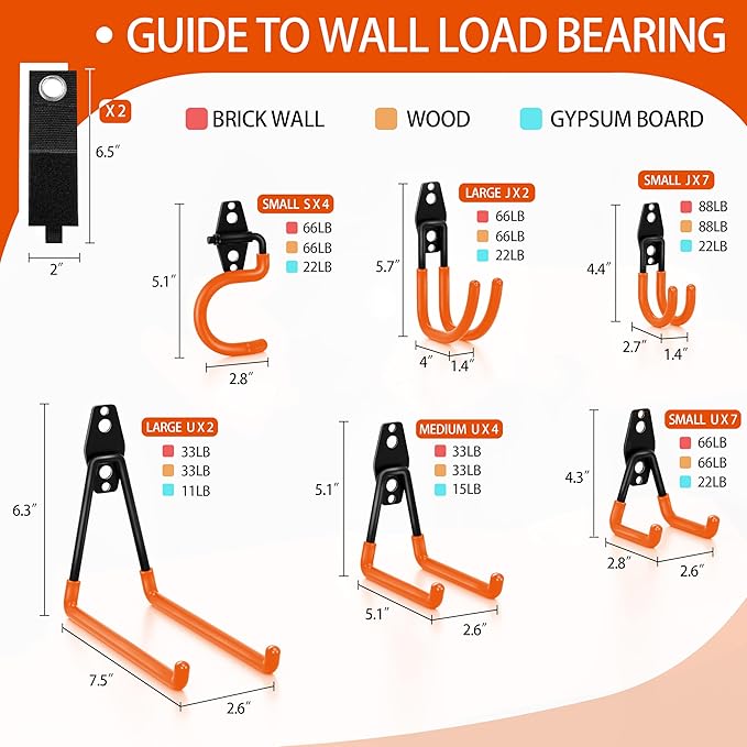 28 Pack Garage Hooks Heavy Duty - Image 2