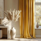 NICETOWN Mustard Gold Velvet Curtains Long Drapes, Living Room Office Luxury - Image 2