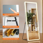 Full Length Mirror with Lights, Full Body Dressing Standing Mirrors with - Image 5