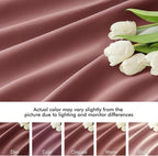 MIULEE Dusty Rose Back Tab Blackout Curtains 72 Inches Long 2 Panels Set - Image 8