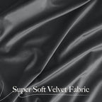 NICETOWN Grey Velvet Curtains 84 inches, Sound Reducing Heavy Matt Solid Rod - Image 8