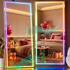 Hasipu 79"x31" LED RGB Bluetooth Full Length Mirror - Image 2