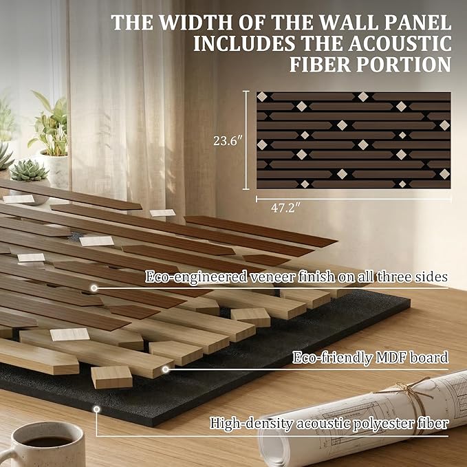 PVC Acoustic Wall Panels, Geometric Sound-Reducing Panels - Image 6
