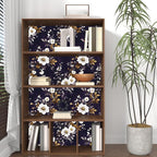 Vintage Floral Wallpaper Peel and Stick Purple White Flowers Contact Paper - Image 5