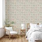Wudnaye Bohemian Wallpaper Peel and Stick Faux Tile Contact Paper 17”×393” Tile - Image 3