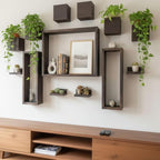 LaLaGreen Wooden Floating Shelves Wall Mounted Plant Shelf, Planter Boxes - Image 7