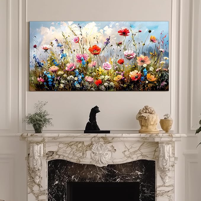 SERIMINO Large Wall Art for Living Room Canvas Prints, Nature Floral Botanical - Image 4