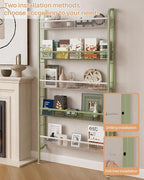 UMDONX Behind The Door Bathroom Shelf Narrow 5-Tier, Space-Saving Slim Storage - Image 4