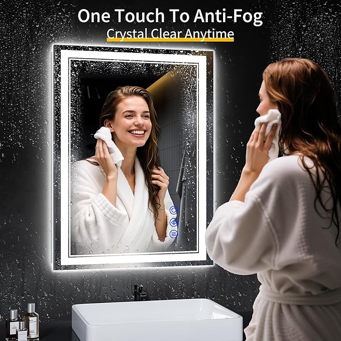 32"x24" LED Bathroom Mirror - Image 4