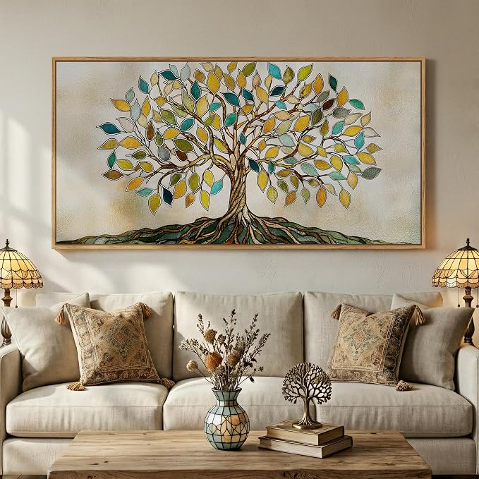 Large Framed Tree of Life Wall Art by Cuspin