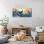 Abstract Peacock Wall Art Colorful Peacock Pictures Wall Decor Abstract Bird - Image 5