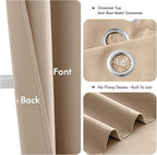 MIULEE Blackout Curtains for Bedroom Living Room 2 Panels, Thermal Insulated - Image 4