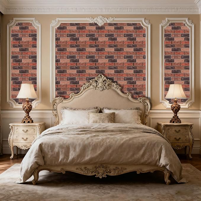 3D Wall Panels Peel and Stick, Faux Brick, Waterproof Self Adhesive Decorative - Image 3